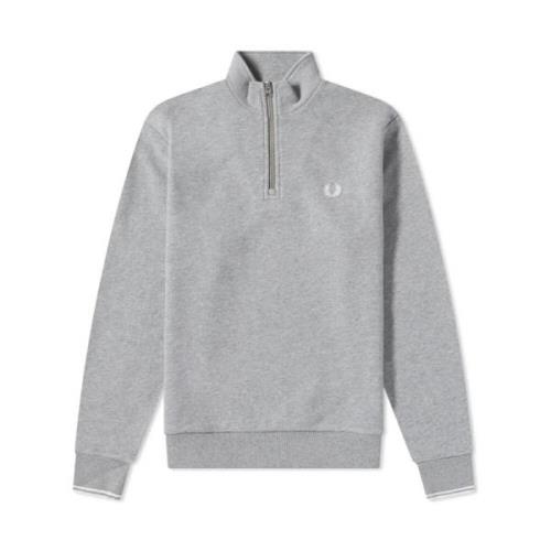 Hvid Half Zip Sweatshirt