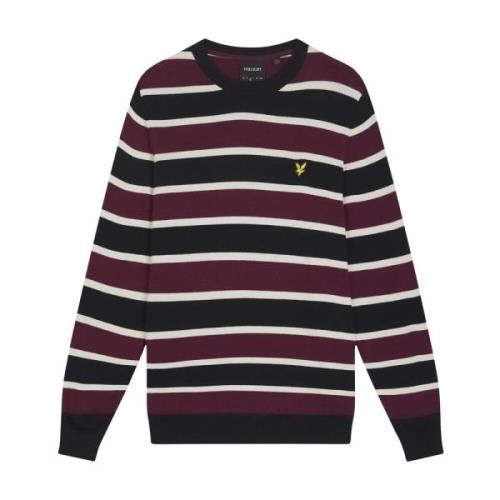 Stribet Crew Neck Jumper