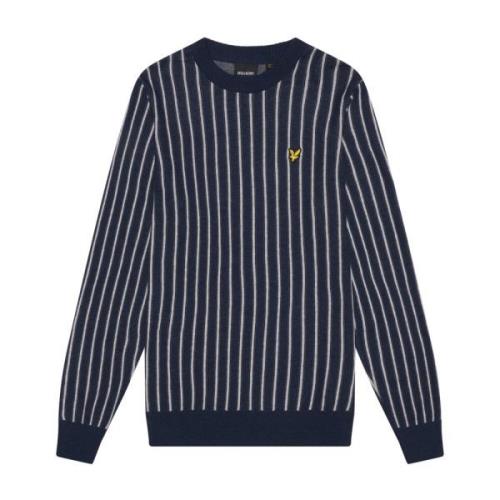 Stribet Crew Neck Jumper