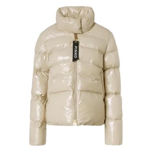 Sand Frakke med Mirco Puffer Stil