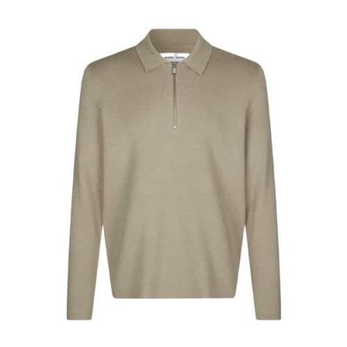 Klassisk Polo Zip Sweater Eco-Venlig Viskose