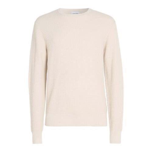 Beige Waffle Struktur Sweater