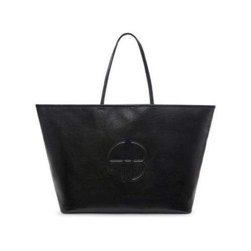 Canvas Tote Taske med Monogram