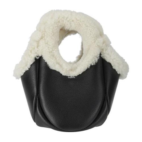 Shearling Mini Bucket Swipe Taske