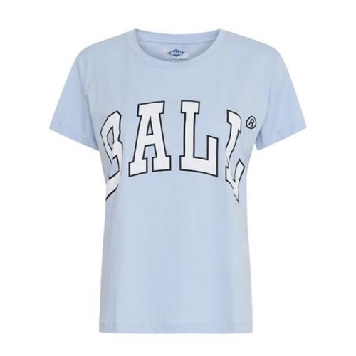 Dame T-shirt Creamy Blue