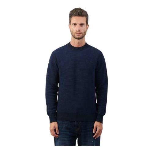 Blå Sweater Regular Fit Bicolor