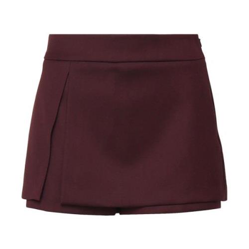 Bordeaux Nederdel Effekt Sideslid Shorts