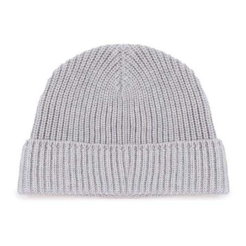 Melange Grå Uld Beanie Hat