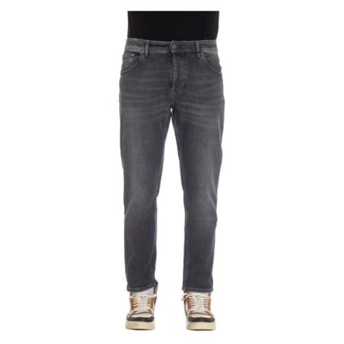 Grå Denim Carrot Fit Jeans