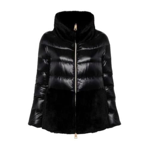 Faux Fur Puffer Jakke