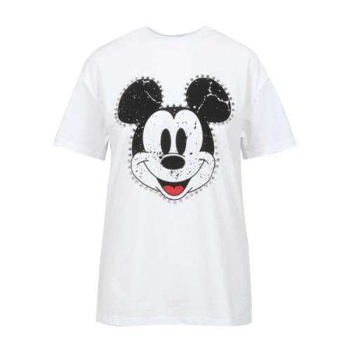 Mickey Crew-Neck T-Shirt med Studs