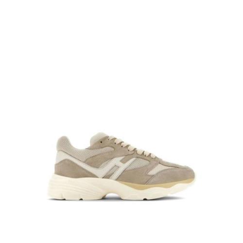 Hyperlight Logo Sneakers Beige Gummi Læder