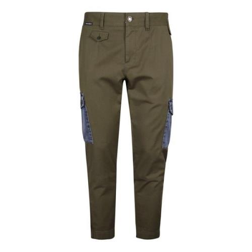 Khaki Grøn Denim Lommebukser