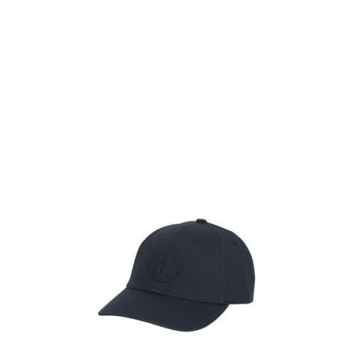 Blå Bomuld Baseball Cap med Logo