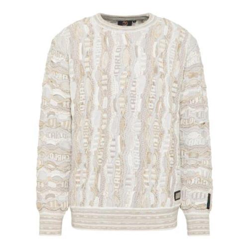 Jacquard Strik Rundhals Sweater