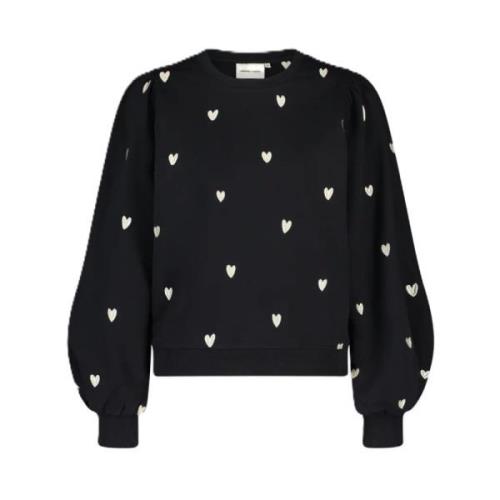 Hjerteprint Ballonærme Sweater