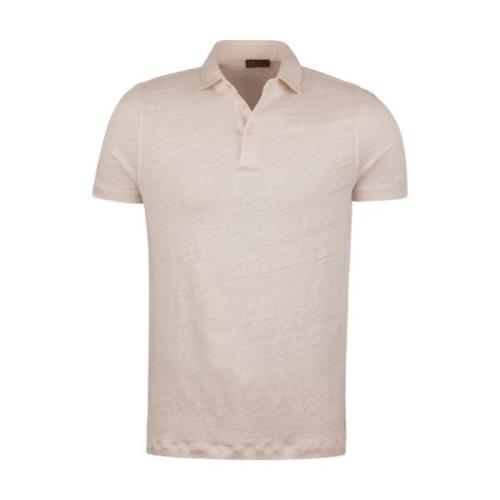 Linen Polo Shirt Beige