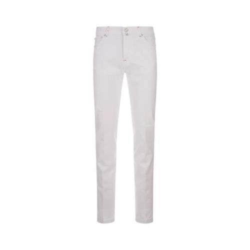 Hvid Slim-Fit Denim Jeans