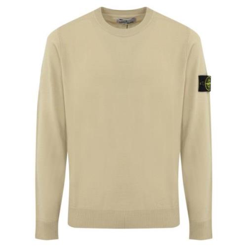 Beige Uld Sweater Langærmet