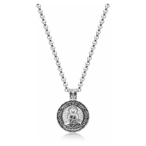 Necklace with Silver Buddha Amulet