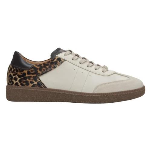 Leopard Print Læder Sneakers