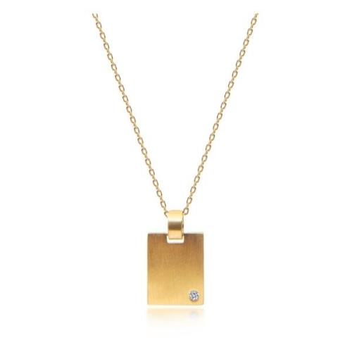 Skyfall Gold Dog Tag Necklace