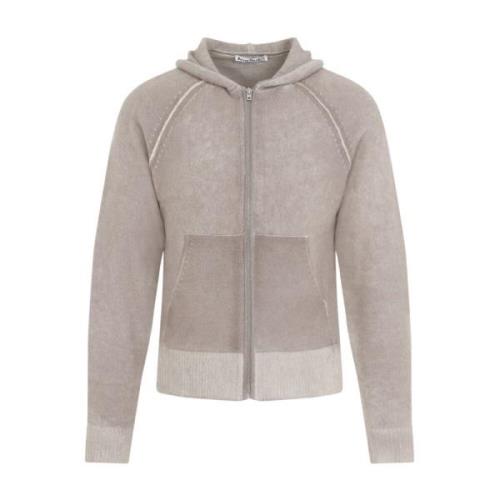 Beige Full Zip Cardigan