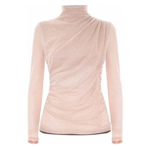 Draped Polo Neck T-shirt