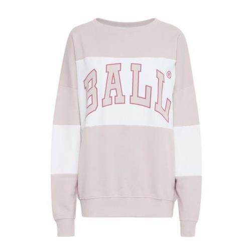 Vintage Lilac Sweatshirt med Cool Print