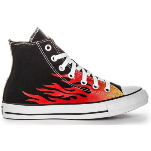 Flame Hi Sort Rød Sneakers