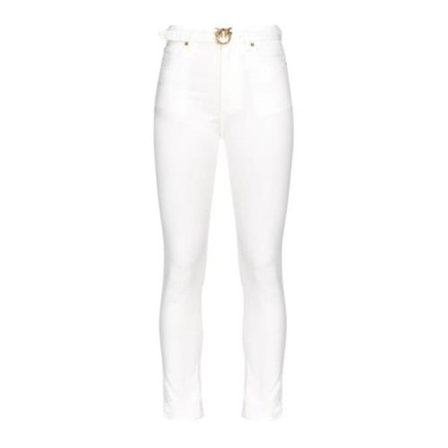 Hvid Love Birds High Waist Jeans