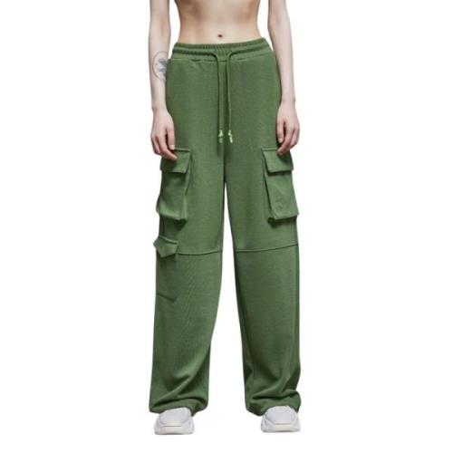 Cargo Sweatpants Levende Farve Komfortabel Pasform