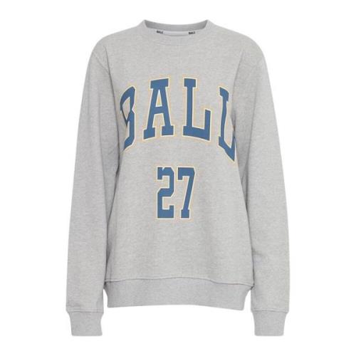 Grå Melange Sweatshirt R. Wills Stil