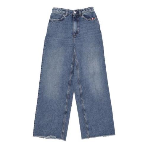 Brugt Skåret Denim Jeans til Kvinder