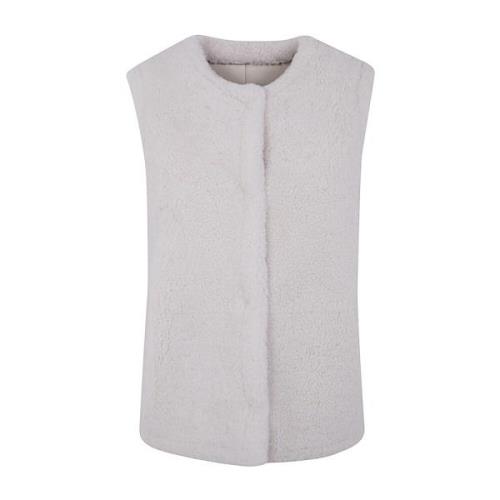 Merino Frise Gilet Meringue Stil