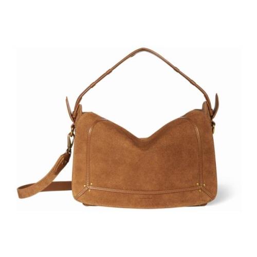 Quiltet læder crossbody taske