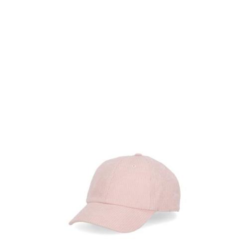 Rosa Bomuld Baseball Cap med Velcrolukning