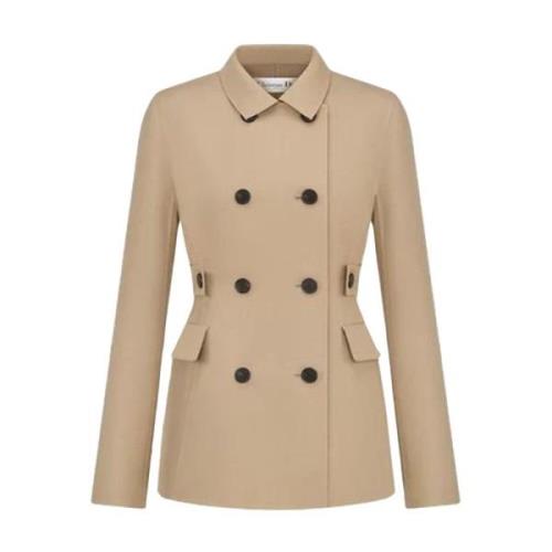 Beige Fitted Jacket