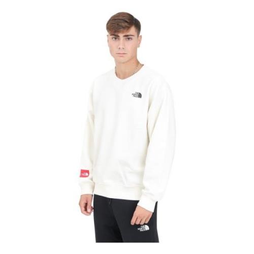 Oversized Hvid Crewneck Sweater