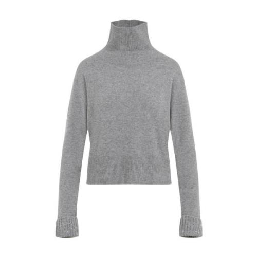 Luksuriøs Grå Sweater AW24