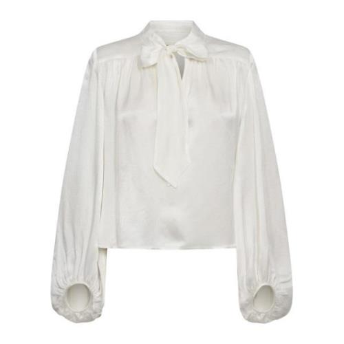 Elegant Lucille Bow Blouse