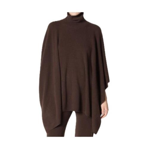 Oversized Turtle Neck Cape Jumper