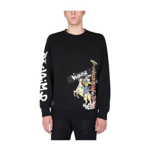 Crew Neck Sweatshirt med Serigrafisk Print