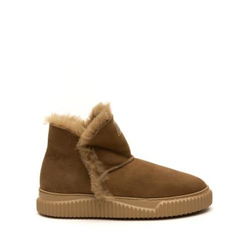 Brune Shearling Støvler