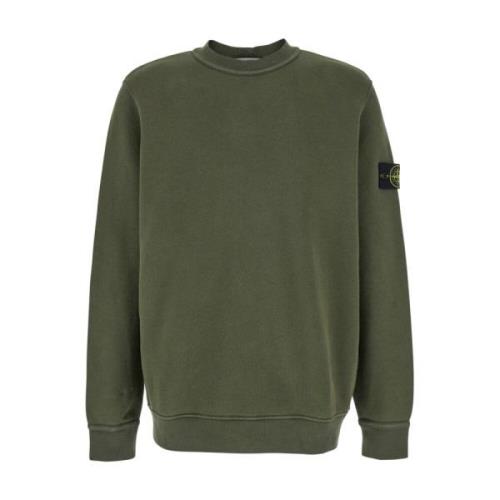 Grøn Basic Crewneck Sweater