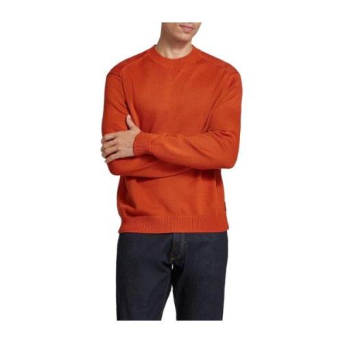 Orange Crew Neck Sweater