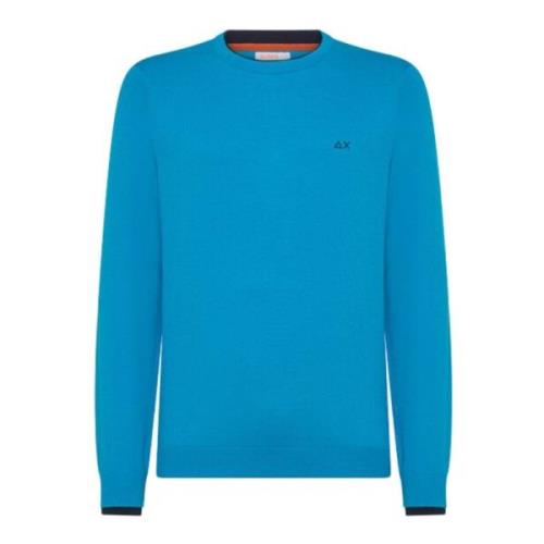 Turkis Dobbelt Ribstrik Sweater