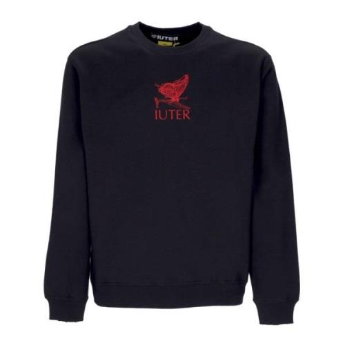 Sort Butterfly Crewneck Sweatshirt Langærmet