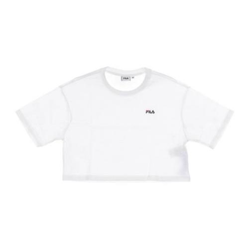 Hvid Cropped Tee Kortærmet