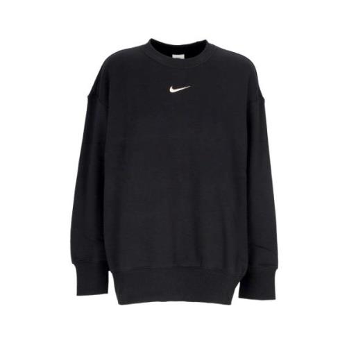 Sort/Hvid Fleece Crewneck Sweatshirt